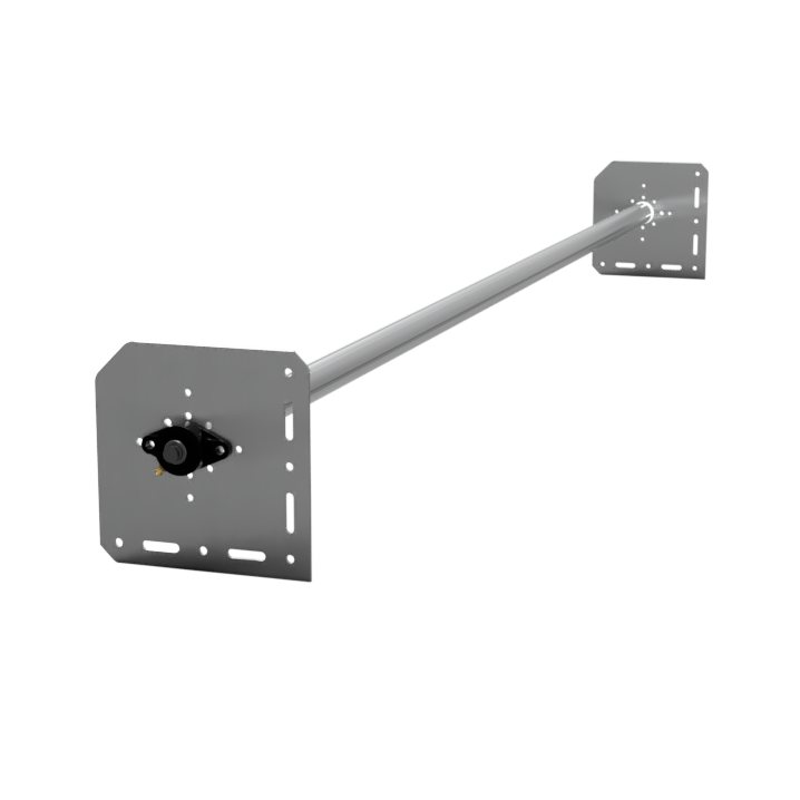 Front Rolling Assembly Kit With Aluminum Side Plates (Axle, Shaft, Bearing, No Motor)