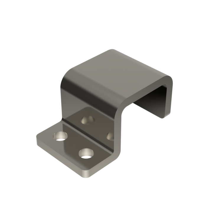 Front Bow Hold Down Wide Side By Side Bolts For Standard Wall Aluminum Bodies)