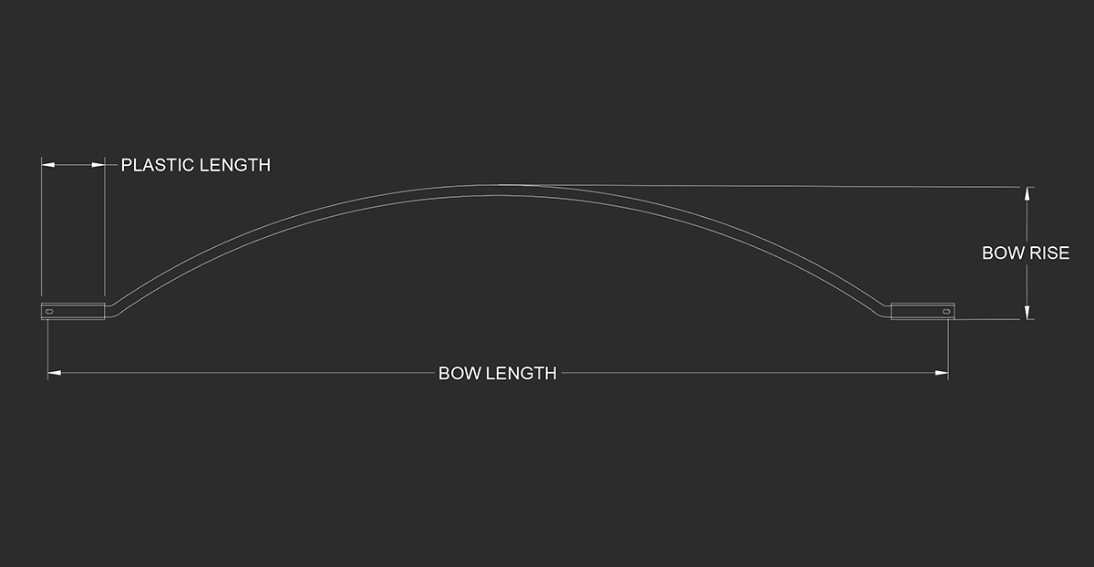 12" Rise Oreo Bow - Bow Only