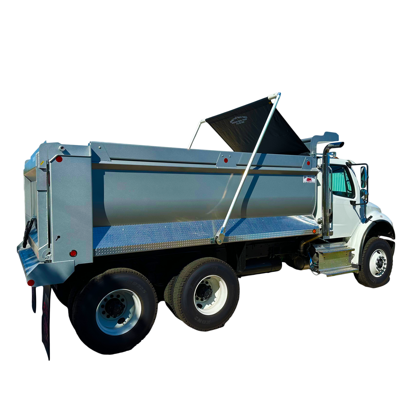 Heavy Duty Mesh Tarps - Flip Tarp Arm System