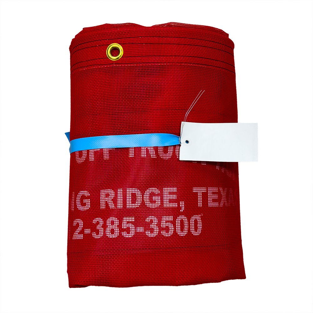 Heavy Duty Mesh Tarps - Flip Tarp Arm System