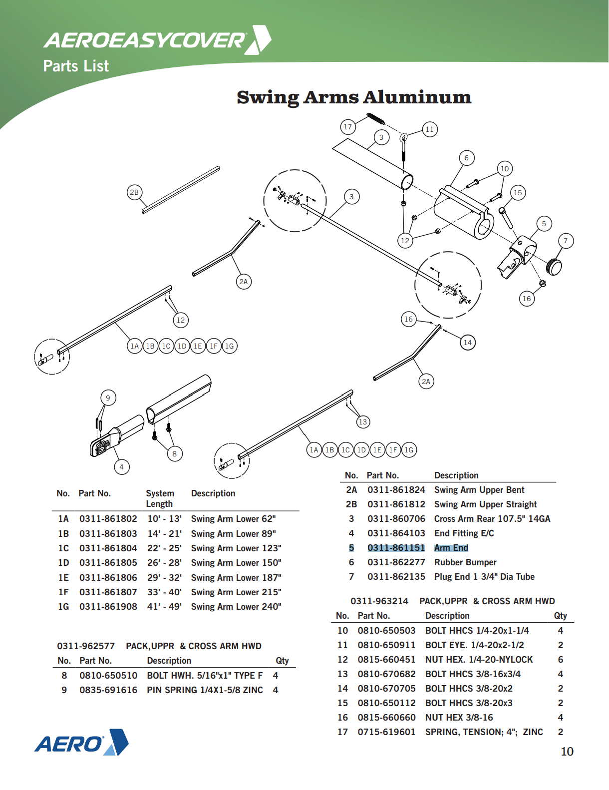 Aero Industries Arm End