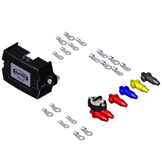 Roll-Rite 10695 Relay Kit, HD Mechanical Relay w/ Manual Reset Breaker and Terminal