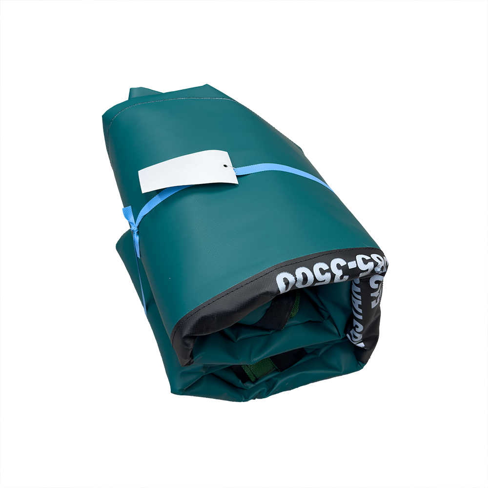 HD Anti-Rip Tarp With 5' Vinyl Front And Rear For Roll Off - 7' 8" X 27'