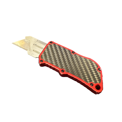 Red Carbon Fiber Utility Knife